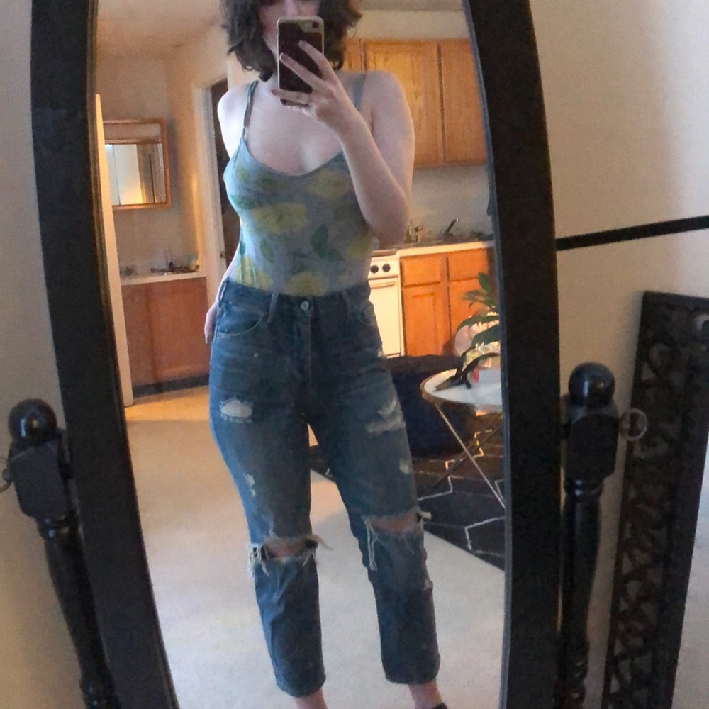 Obey Floral Backless Bodysuit